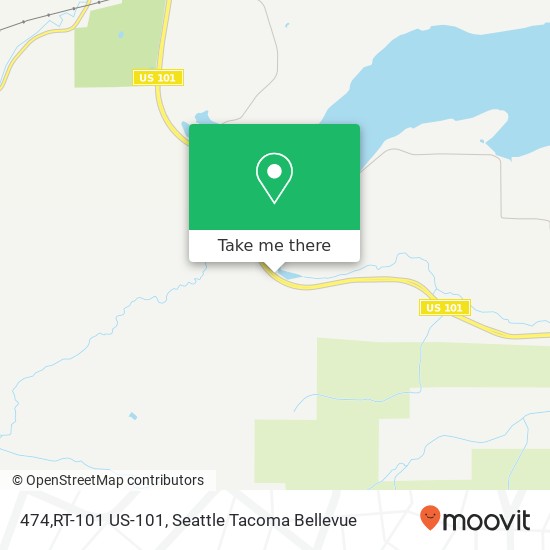 Mapa de 474,RT-101 US-101, Shelton, WA 98584