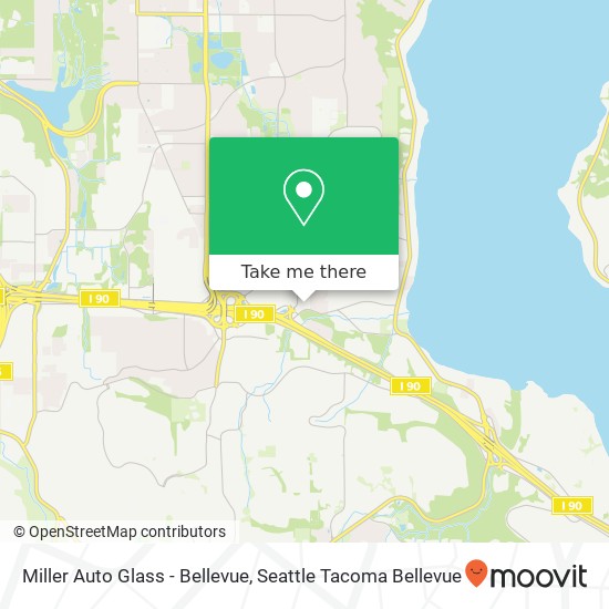 Miller Auto Glass - Bellevue, 3460 161st Ave SE map