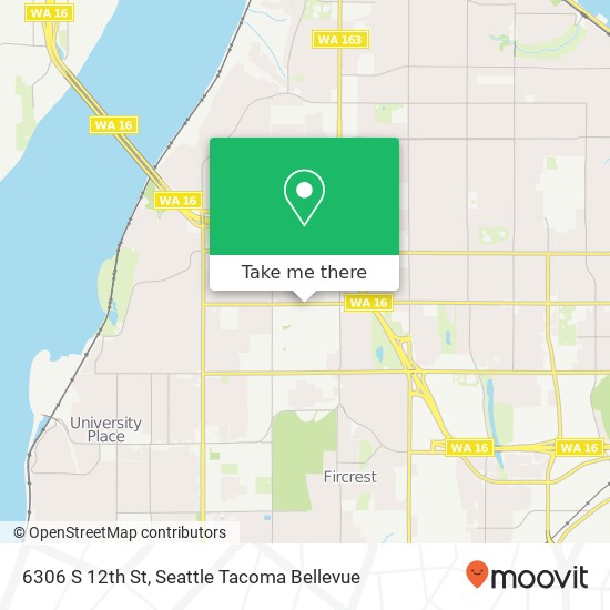 6306 S 12th St, Tacoma, WA 98465 map