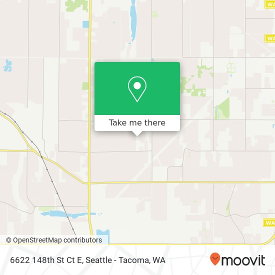 Mapa de 6622 148th St Ct E, Puyallup, WA 98375