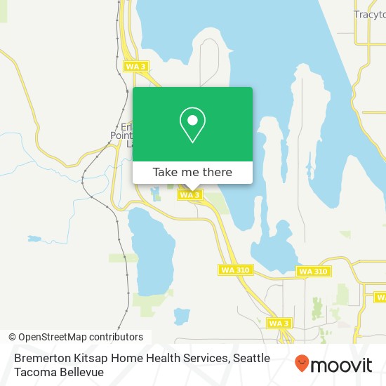 Mapa de Bremerton Kitsap Home Health Services, 109 Austin Dr