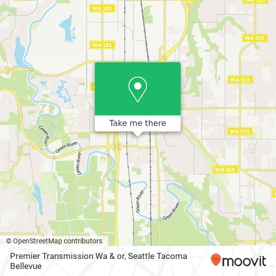 Premier Transmission Wa & or, 4th Ave S map