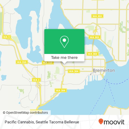 Mapa de Pacific Cannabis, 625 N Callow Ave