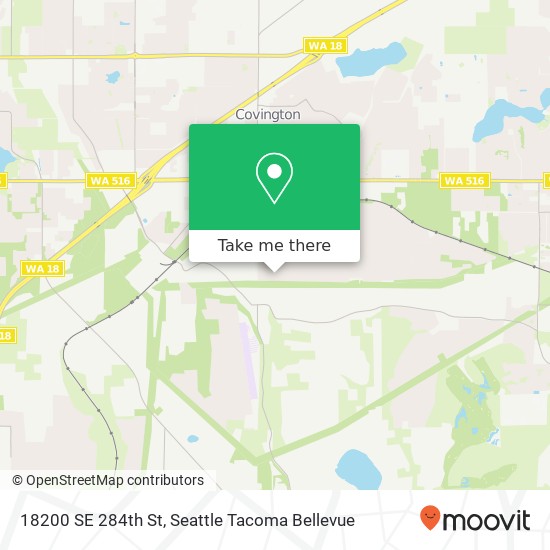 Mapa de 18200 SE 284th St, Kent, WA 98042