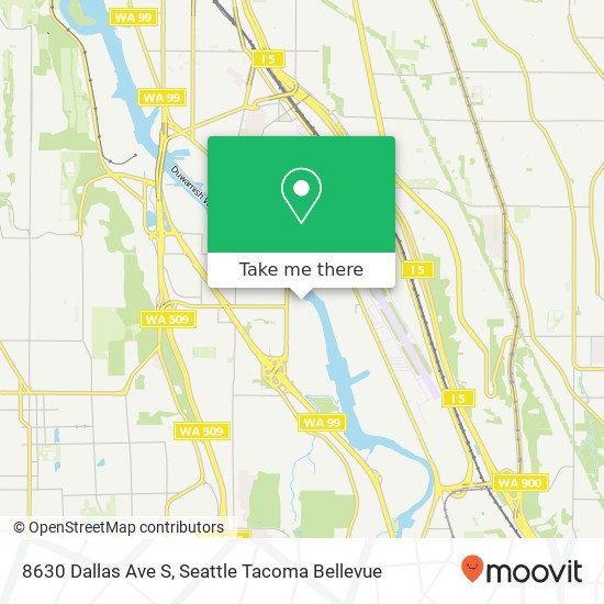 Mapa de 8630 Dallas Ave S, Seattle, WA 98108