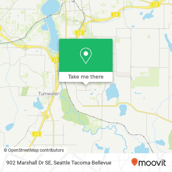 902 Marshall Dr SE, Tumwater, WA 98501 map