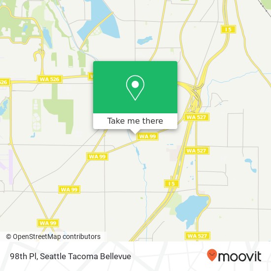 Mapa de 98th Pl, Everett, WA 98208