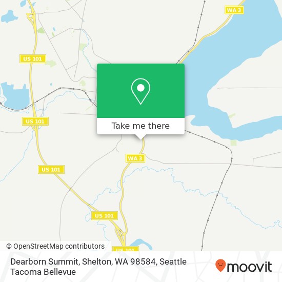 Mapa de Dearborn Summit, Shelton, WA 98584
