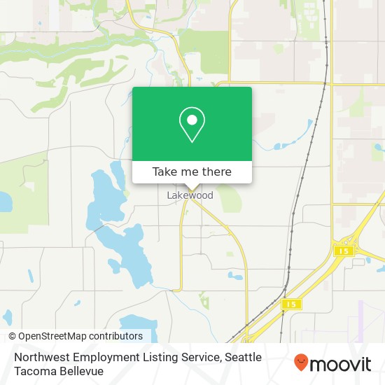 Northwest Employment Listing Service, 9315 Gravelly Lake Dr SW map