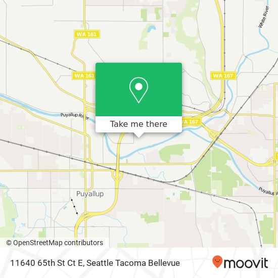 Mapa de 11640 65th St Ct E, Puyallup, WA 98372