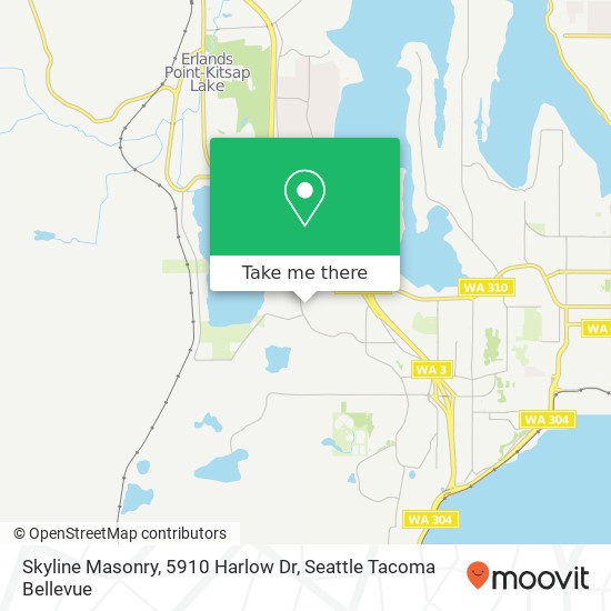 Mapa de Skyline Masonry, 5910 Harlow Dr