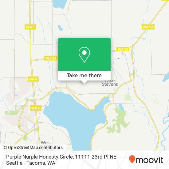 Mapa de Purple Nurple Honesty Circle, 11111 23rd Pl NE