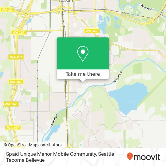 Mapa de Spaid Unique Manor Mobile Community, Auburn, WA 98002