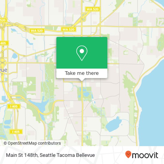 Mapa de Main St 148th, Bellevue, WA 98007