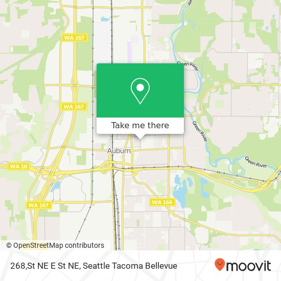 268,St NE E St NE, Auburn, WA 98002 map