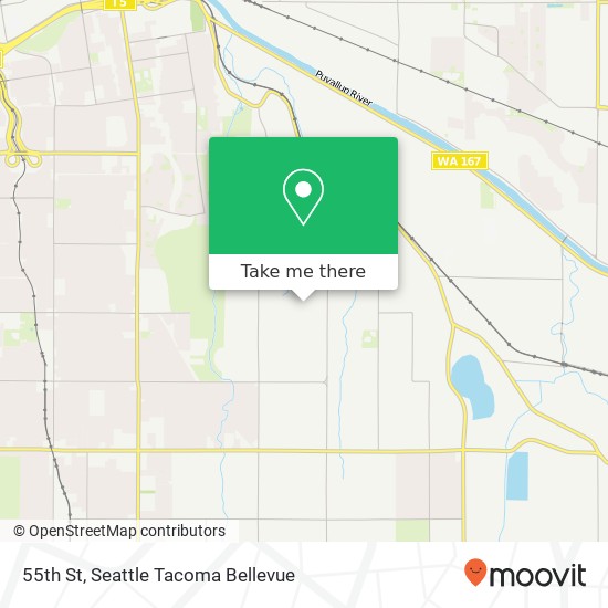 Mapa de 55th St, Tacoma, WA 98443