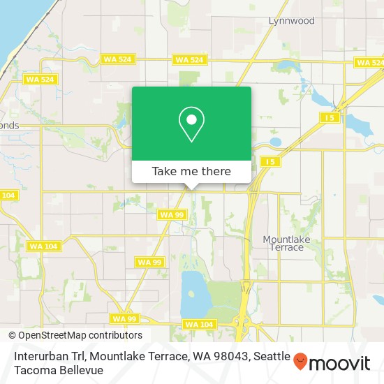 Interurban Trl, Mountlake Terrace, WA 98043 map