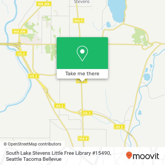 Mapa de South Lake Stevens Little Free Library #15490