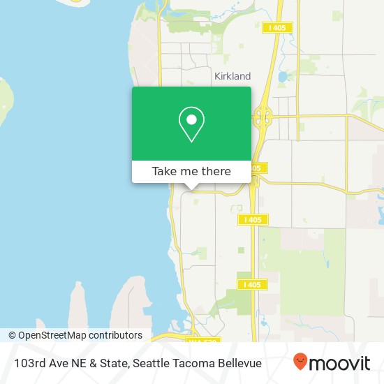 Mapa de 103rd Ave NE & State, Kirkland, WA 98033