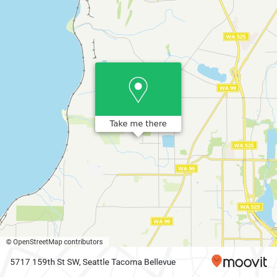 Mapa de 5717 159th St SW, Edmonds, WA 98026