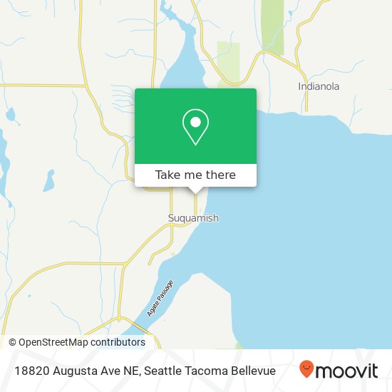 Mapa de 18820 Augusta Ave NE, Suquamish, WA 98392