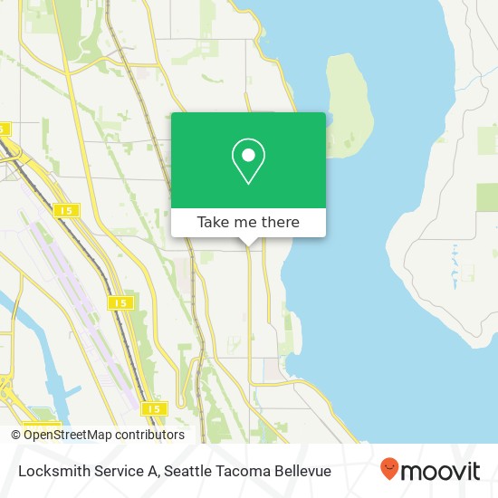 Locksmith Service A, 7262 Rainier Ave S map