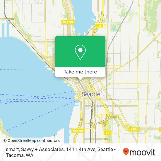 Mapa de smart, Savvy + Associates, 1411 4th Ave