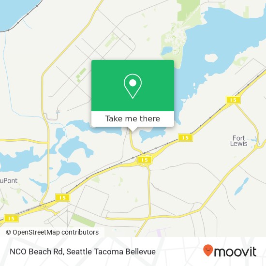 Mapa de NCO Beach Rd, Tacoma, WA 98433