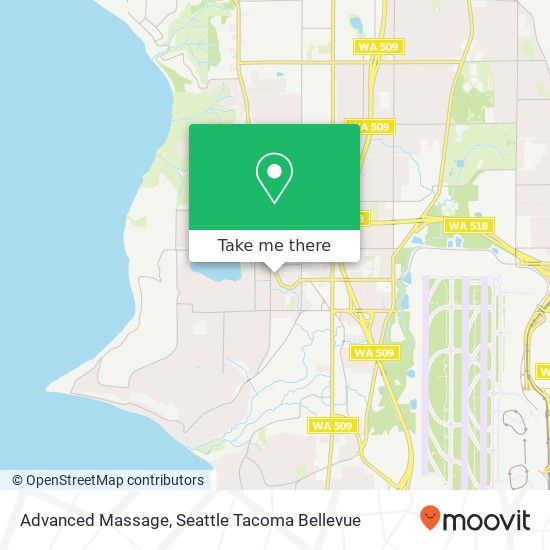 Mapa de Advanced Massage, 15513 Ambaum Blvd SW