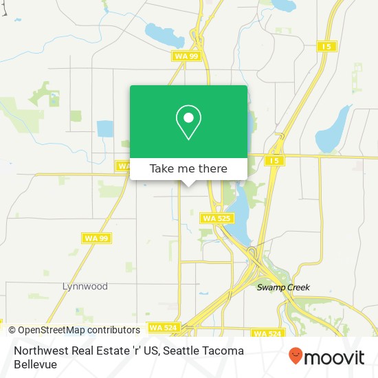 Northwest Real Estate 'r' US, 3405 171st St SW map