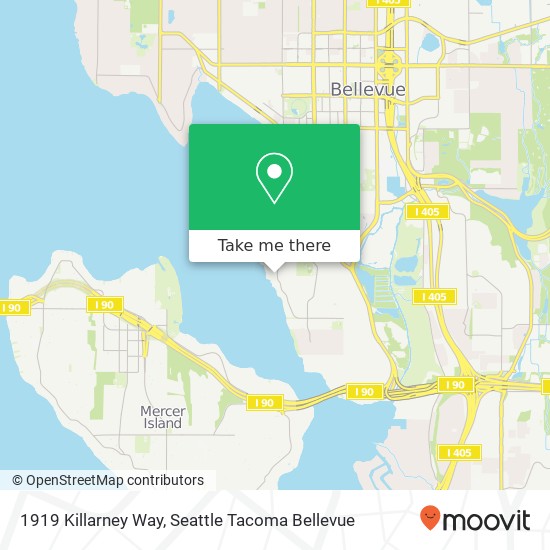 1919 Killarney Way, Bellevue, WA 98004 map