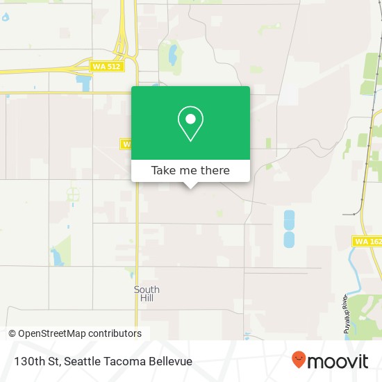 130th St, Puyallup, WA 98374 map