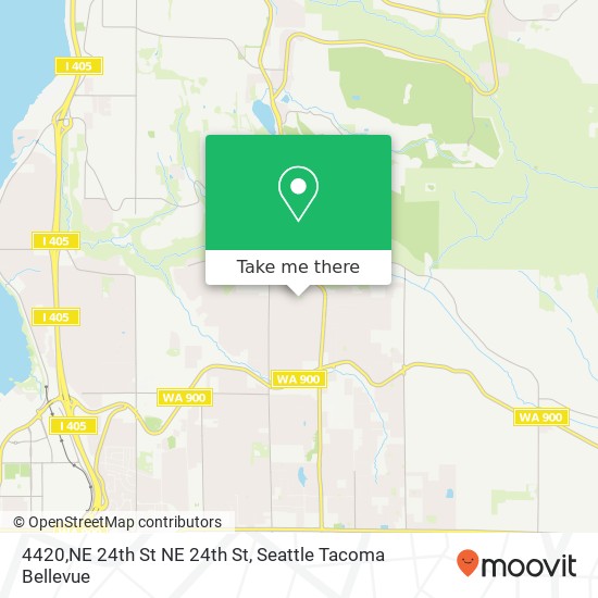 Mapa de 4420,NE 24th St NE 24th St, Renton, WA 98059