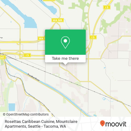 Rosettas Caribbean Cuisine, Mountclaire Apartments map