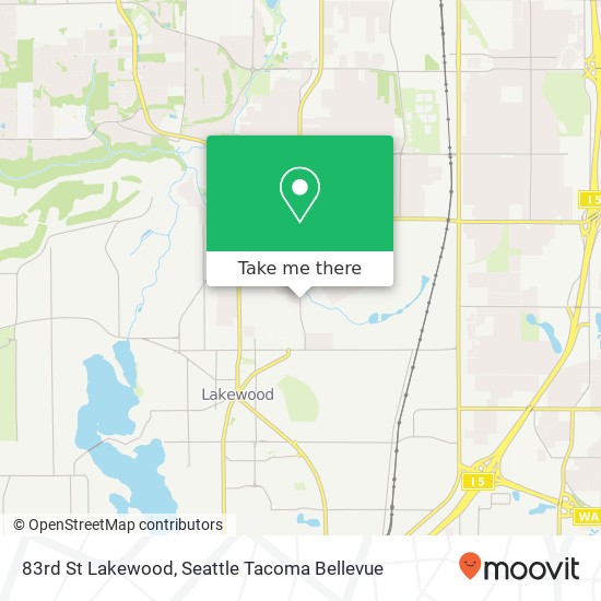 Mapa de 83rd St Lakewood, Lakewood, WA 98499