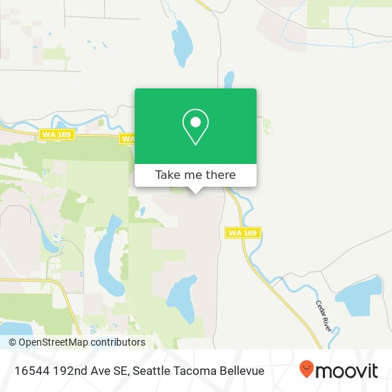 Mapa de 16544 192nd Ave SE, Renton, WA 98058
