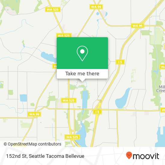 Mapa de 152nd St, Lynnwood, WA 98087