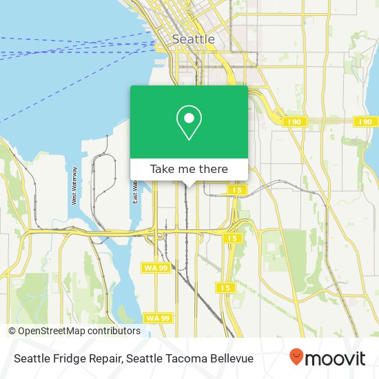 Mapa de Seattle Fridge Repair, 3rd Ave S