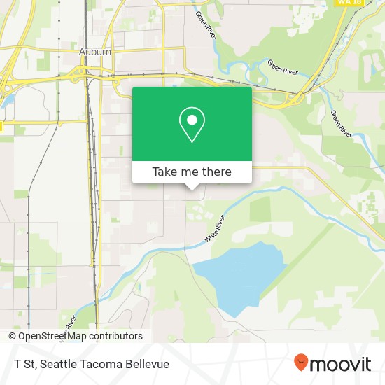 Mapa de T St, Auburn, WA 98002