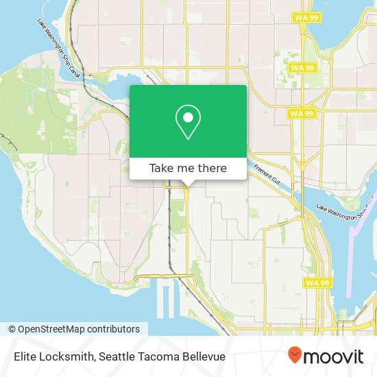 Mapa de Elite Locksmith, 3054 15th Ave W