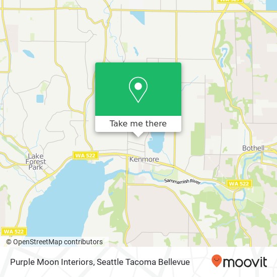 Mapa de Purple Moon Interiors, 18230 70th Ln NE