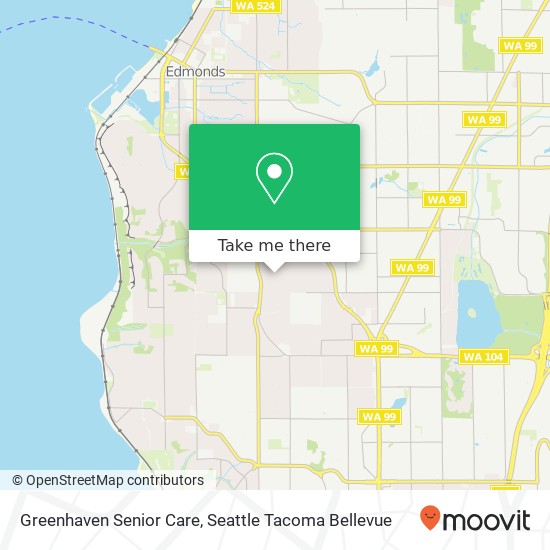 Mapa de Greenhaven Senior Care, 23326 97th Pl W