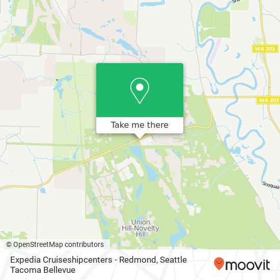 Mapa de Expedia Cruiseshipcenters - Redmond