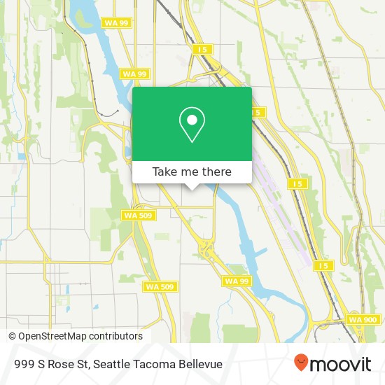 Mapa de 999 S Rose St, Seattle, WA 98108