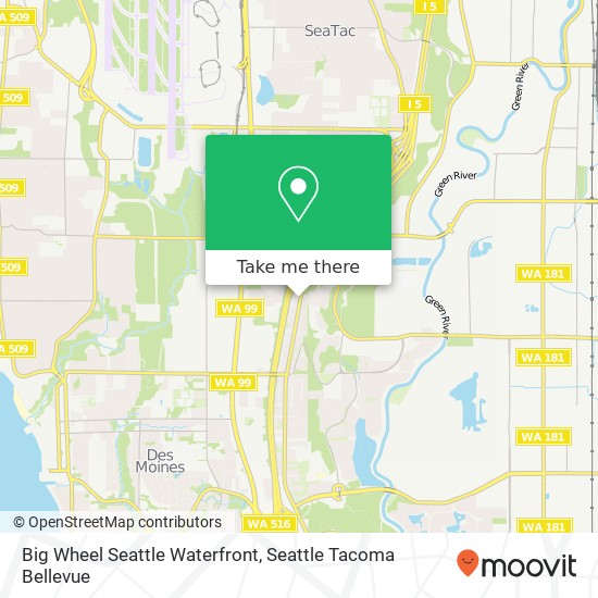 Big Wheel Seattle Waterfront map