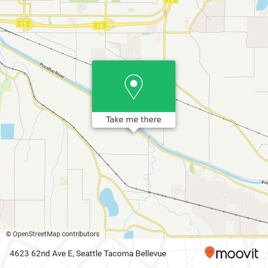 Mapa de 4623 62nd Ave E, Puyallup, WA 98371