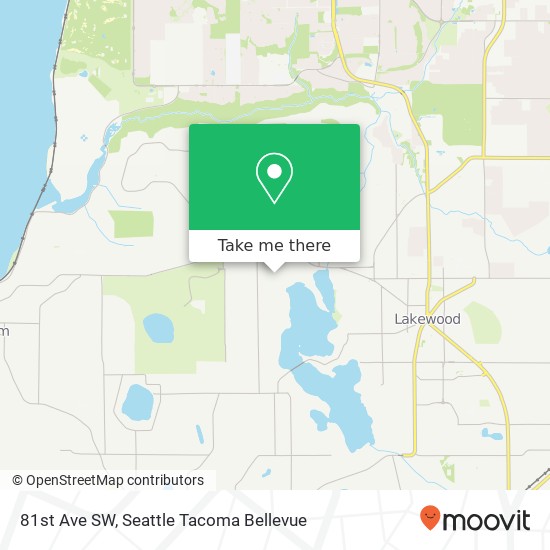 81st Ave SW, Lakewood, WA 98498 map