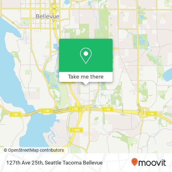 127th Ave 25th, Bellevue, WA 98005 map