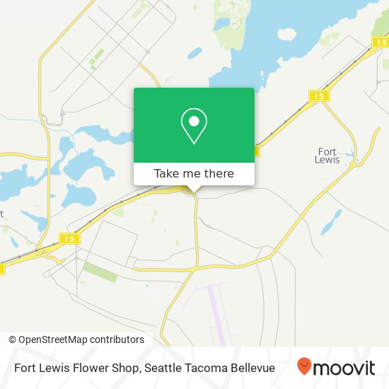 Mapa de Fort Lewis Flower Shop, 41st Division Dr S