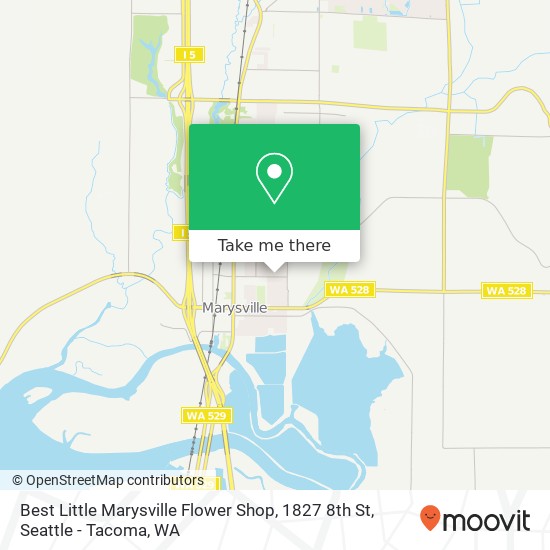 Best Little Marysville Flower Shop, 1827 8th St map